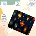 thumbnail image 3 of Ramadan Lantern Printed Gaming Mousepad Desk Pad, Square 8.3x9.8 Inch Non-Slip Rubber Bottom Mouse Mat for Office and Gaming, 3 of 6