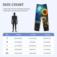 thumbnail image 4 of Sikiie Vintage Starry Sky Sunflower Mens Pajama Pants Sleep & Lounge Pants, PJ Bottoms With elastic waistb and Pockets X-Large, 4 of 6