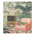 thumbnail image 6 of Yayeee Magnetic Dishwasher Cover for The Front Decoration Home Kitchen Machine Sticker Protector, Pink and Green Cat, 6 of 6