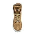 thumbnail image 6 of J75 by Jump Sestos Gold 24 Textile Upper Light Weight Stylish Lace-up Matching Rhinestone Jewels High-top Fashion Sneakers Walking Sneakers for Men 11, 6 of 6
