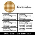 thumbnail image 2 of Buffalo Plaid Pattern Wood Mini Charms Shapes DIY Craft Jewelry - No Hole - 16mm (22pcs), 2 of 7