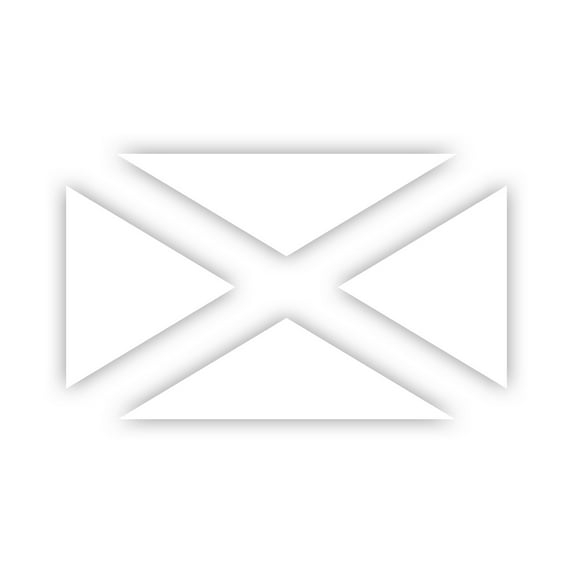 Saint Andrew's Cross / Scortland Flag Sticker Decal Die Cut - Self Adhesive Vinyl - Weatherproof - Made in USA - Many Color and Sizes - scotish