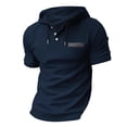thumbnail image 5 of Men’s Short Sleeve Hoodie Sweatshirt Outdoor Casual Spring Summer Top, 5 of 5