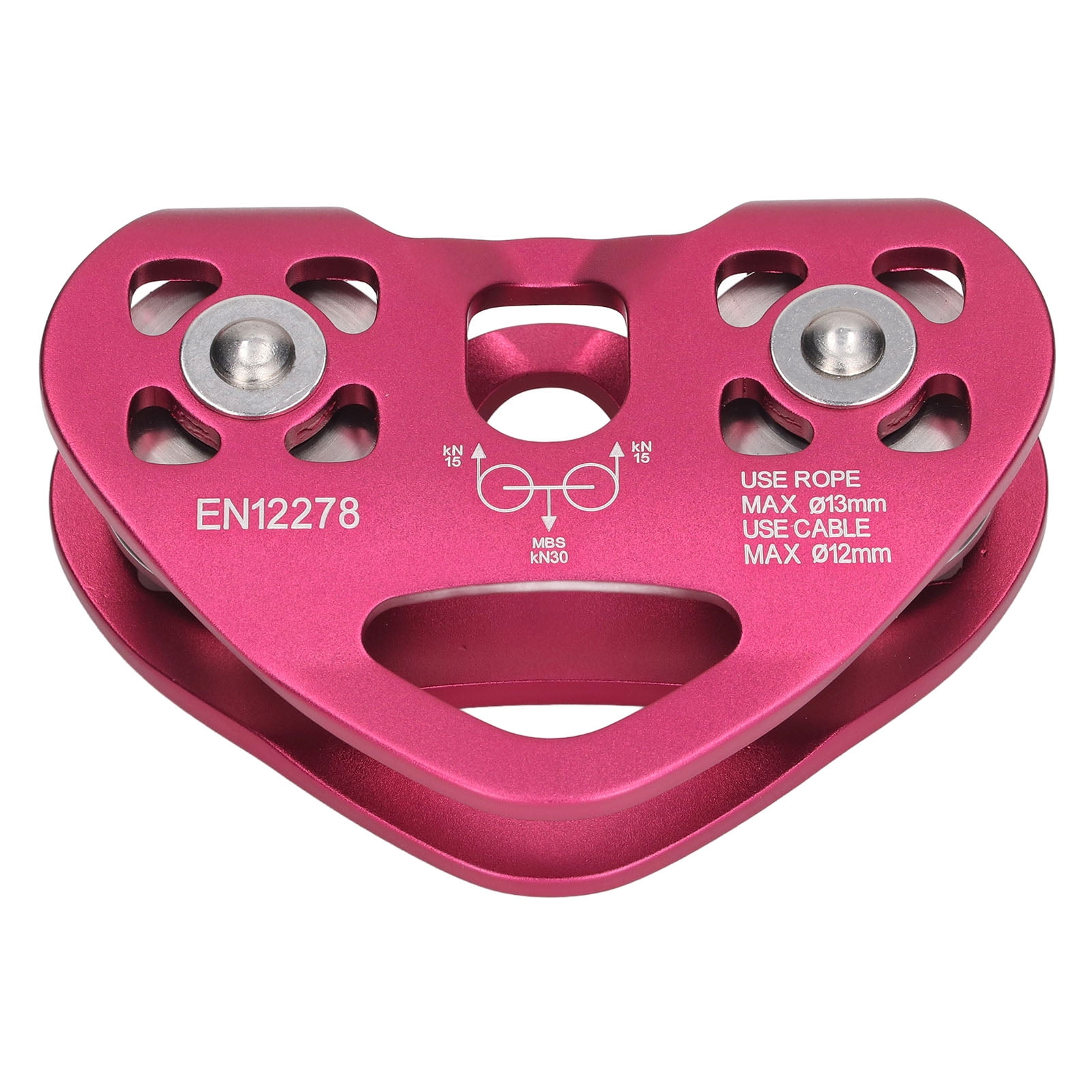 Climbing Pulley, Climbing Sheave Pulley Double Shaft Lightweight For