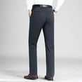 thumbnail image 4 of WREESH Mens New Casual Business Pants Slim Fit Comfy Pants Wrinkle Resistant Flat Front Pants Solid Straight Suit Pants Dark Gray, 4 of 4