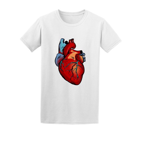 Pop Art Human Heart Retro Tee Men's -Image by Shutterstock