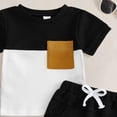 thumbnail image 4 of Akiihool Baby Summer Outfits Toddler Baby Boys Clothes Set Short Sleeve T-Shirt and Shorts Summer 2 PCS Outfit for 6M-3Y(Black,18-24 Months), 4 of 4