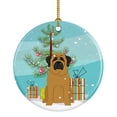 thumbnail image 1 of Merry Christmas Tree Mastiff Ceramic Ornament, 1 of 1