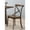 Dark Oak, variant on Gray, Armless Stool / Contemporary Look for Bar