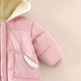 thumbnail image 4 of Baby Girls Boys Long Sleeve Warm Romper Dinosaur Hooded Fleece Lined Jumpsuit Comfortable Snowsuit for Outdoor, 4 of 6