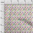 thumbnail image 2 of oneOone Polyester Spandex White Fabric Pineapple Sewing Material Print Fabric By The Yard 56 Inch Wide, 2 of 4