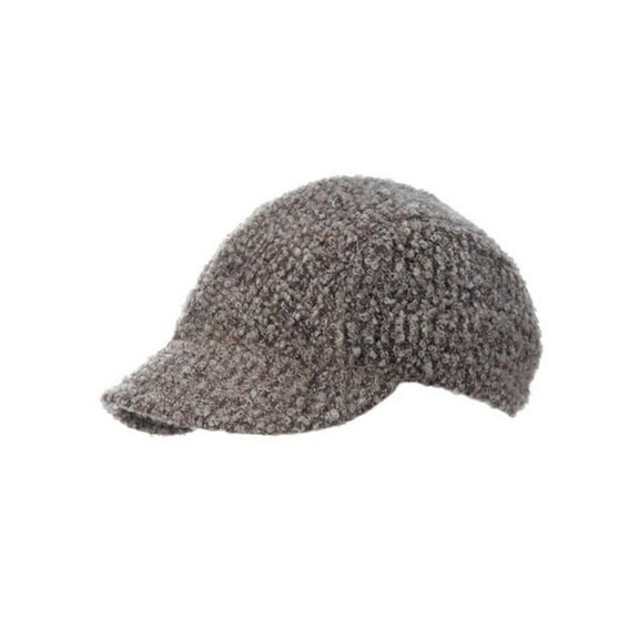 WOOL FASHION FITTED ENGINEER CAP - Brown
