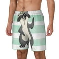 thumbnail image 2 of Fotbe Cute Raccoon Men’s Swim Trunks Quick Dry Swim Shorts Board Shorts with Mesh Lining-Medium, 2 of 9