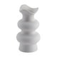 thumbnail image 3 of Jarrón de cerámica Jarrón moderno para flores Elegante arreglo floral Jarrón decorativo Blanco 16cm, 3 of 9