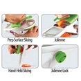 thumbnail image 2 of Urban Trend 6511216 Mistral Mini Mandoline Trancheuse Plastique &amp; Acier Inoxydable - Blanc &amp; Vert, 2 of 4