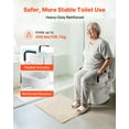 thumbnail image 6 of VEVOR Raised Toilet Seat with Arms, 300 lbs Load Capacity, 4-Inch Lift Height, Widened Commode Elevated Toilet Seat Riser with Padded Handles for Seniors, Elderly, Handicap, Disabled, and Adults Use, 6 of 9