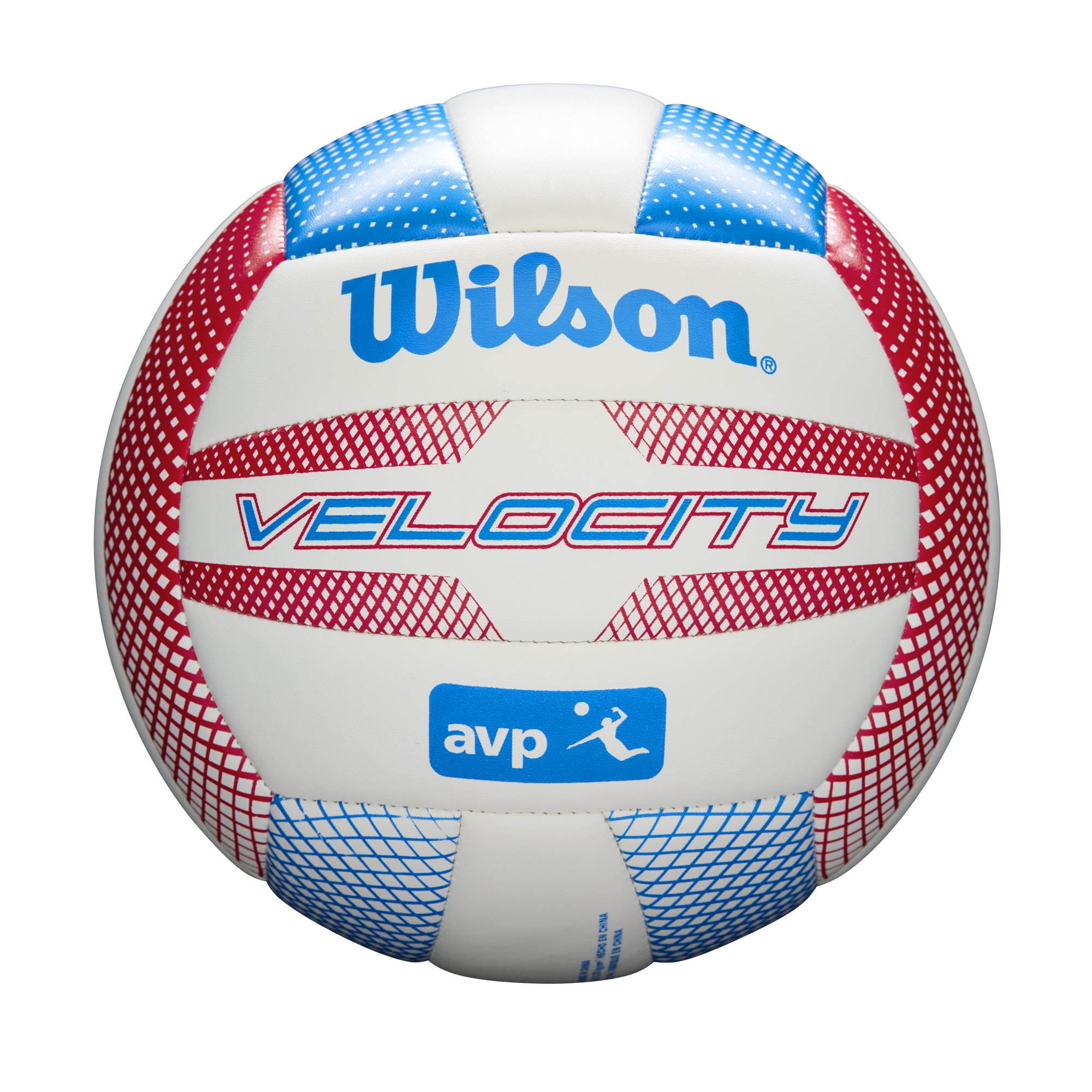 Wilson AVP Velocity Volleyball, Official Size - Red
