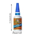 thumbnail image 3 of 15 Pieces Instant Bonding Clear Cyanoacrylate Super Glue, Quick Dry Universal Adhesive for Plastic, Wood, Metal, Crafts and Daily Small Parts Repair, 3 of 8