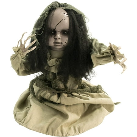 Haunted Hill Farm 33 in. Animatronic Groundbreaker Zombie  Indoor/Outdoor Halloween Decoration