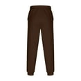 thumbnail image 6 of CFLVAEK Sweatpants for Men Big and Tall Elastic Waist Joggers Track Pants with Pockets Casual Elastic Bottom Sweatpant for Gym Workout Running Brown M, 6 of 7