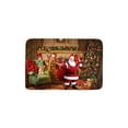 thumbnail image 2 of Tuscom Christmas Doormat, Non-Slip Entrance Mat, Holiday Absorbent Door Mat for Kitchen Bathroom Entryway, Festive Santa Themed Washable Rug, 24*16in, 2 of 6