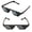 6 Dot, variant on 2 Pairs Black Novelty Rimless Thug Life Meme Sunglasses - 8 Bit Pixel
