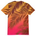 thumbnail image 4 of Domuza Tropical Sunset Print Men's T-Shirts,Soft and Comfortable Tees for Men,Perfect for Both Office and Gym Hot Pink L, 4 of 6