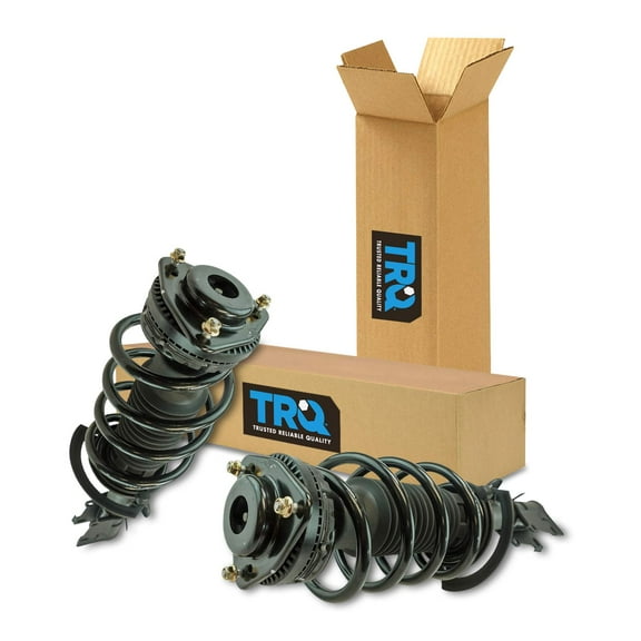 TRQ Front Strut & Coil Spring Assembly Set Driver & Passenger Sides Fits Select 09-12 Volkswagen Routan
