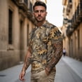 thumbnail image 3 of Aplkyhs Camouflage Hunting Matching Couple Golf Shirts Couple Golf Matching Outfits 4-Way Stretch Mens Hawaiian Shirt Breathable Fabric Moisture Wicking for Casual Wear, 3 of 6
