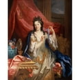 thumbnail image 2 of Nicolas de Largillière 15x18 Black Ornate Wood Framed Double Matted Museum Art Print Titled - Portrait of a Woman (C.1696), 2 of 5