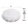 thumbnail image 2 of Uxcell 3 Inch Wool Buffing Pad Set Buffing Wheel Kit with M10 Drill Adapter for Orbital Polisher Buffer 1 Set, 2 of 6