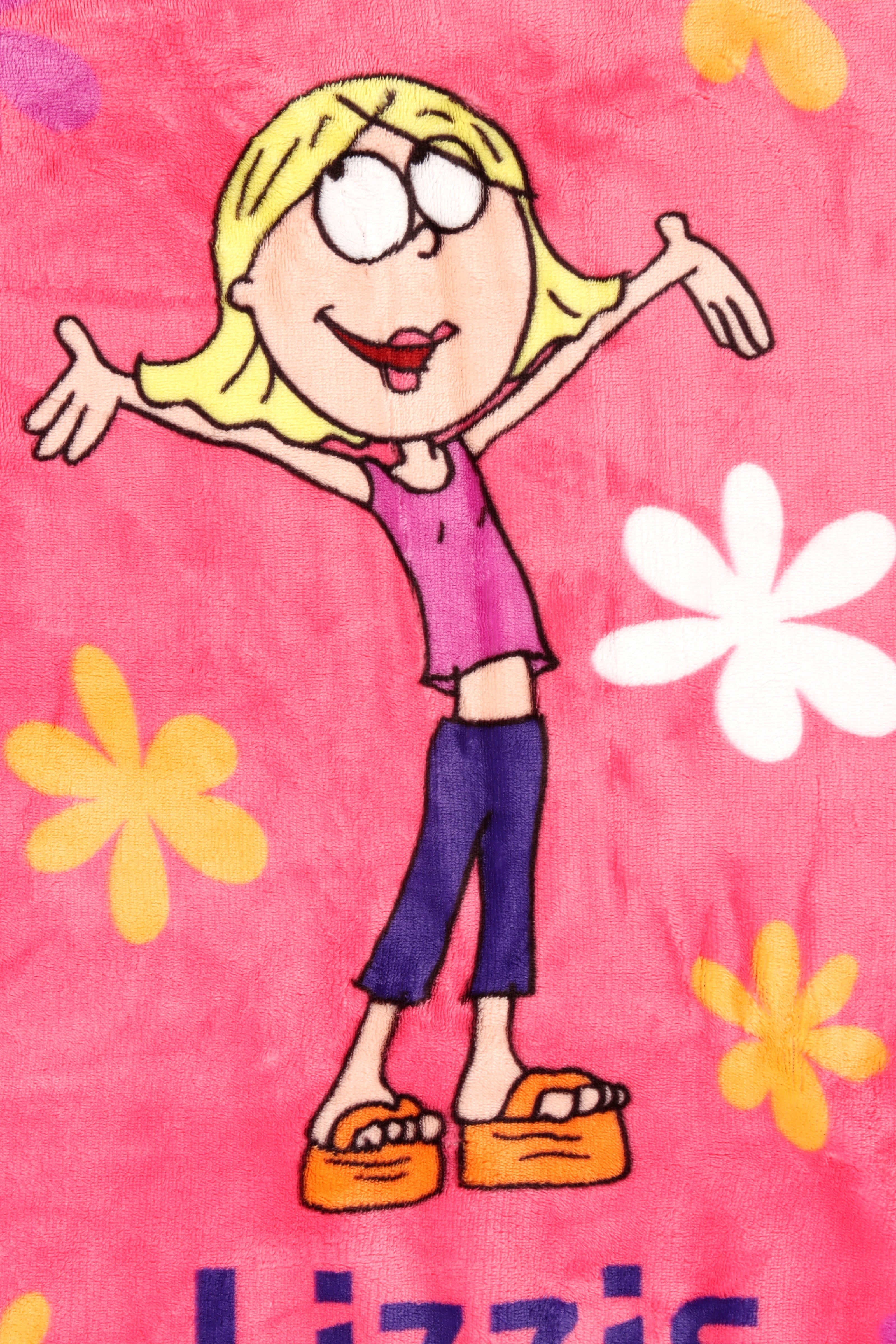 Disney Lizzie McGuire Totally Lizzie Kids Throw Blanket, Polyester Silk Touch, Multicolor, 50" x 70"