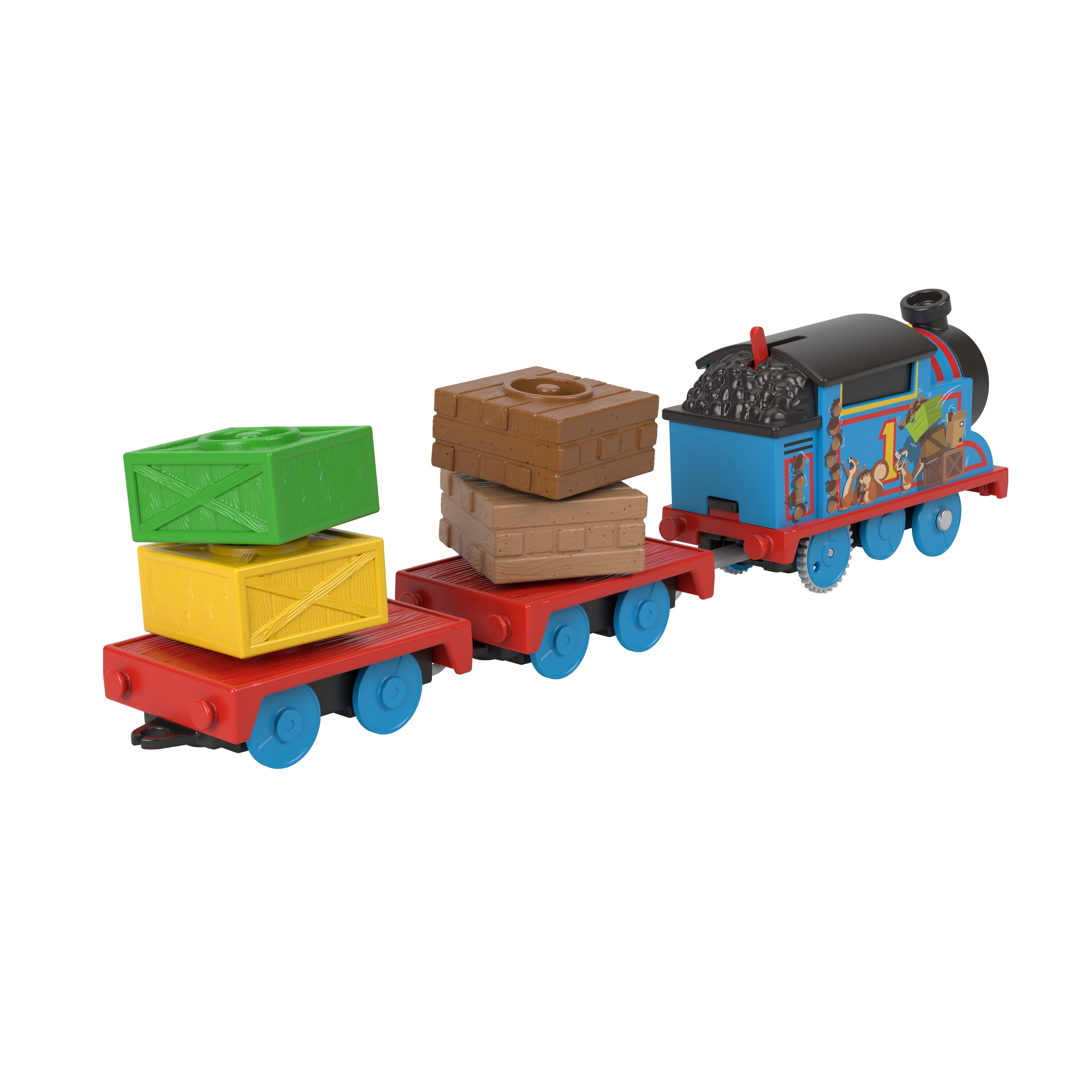 Thomas & Friends Toy Train, Wobble Cargo Thomas Motorized Engine, Preschool Toy