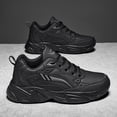 thumbnail image 5 of [Thick Athletic Shoes] | Lace-Up Thick Athletic Footwear Men's Shock-Absorbing Breathable Sports Shoes, 5 of 9