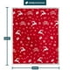 thumbnail image 4 of Manta navideña con forma de sherpa Blanket PAVILIA, 127 x 152 cm, color rojo, 4 of 9