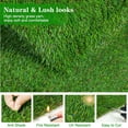 GLOBREEN 2X6 FT Artificial MMF7 Turf Grass Runner Rug, Thick Realistic