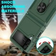 thumbnail image 5 of Heavy Duty Case for Samsung Galaxy Z Flip 4, Full Body Case with 360° Rotation Metal Ring Holder Kickstand Rugged Shockproof Anti-Scratch Case,Pink, 5 of 5