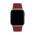 thumbnail image 6 of Bandini Extra Long XL Band Compatible with Apple Watch Leather Band 41mm 40mm 38mm, Men Rally Strap Replacement for Apple Watch Band Series 9 8 7 6 5 4 3 2 SE Sport & iWatch - Red / Silver Hardware, 6 of 8