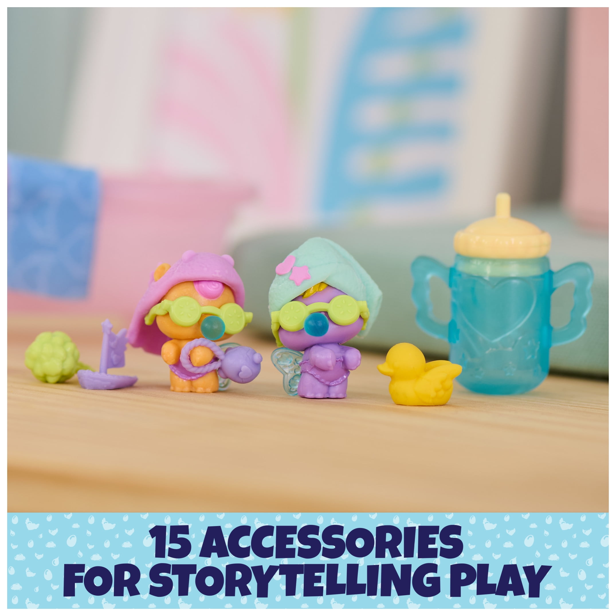 Hatchimals Alive Make a Splash Playset, 15 Accessories, Bathtub, 2 Color-Change Figures