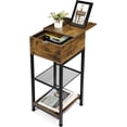 thumbnail image 4 of Industrial Side Sofa Table Bedroom Bedside Table Nightstand End Side Space Saver, 4 of 7