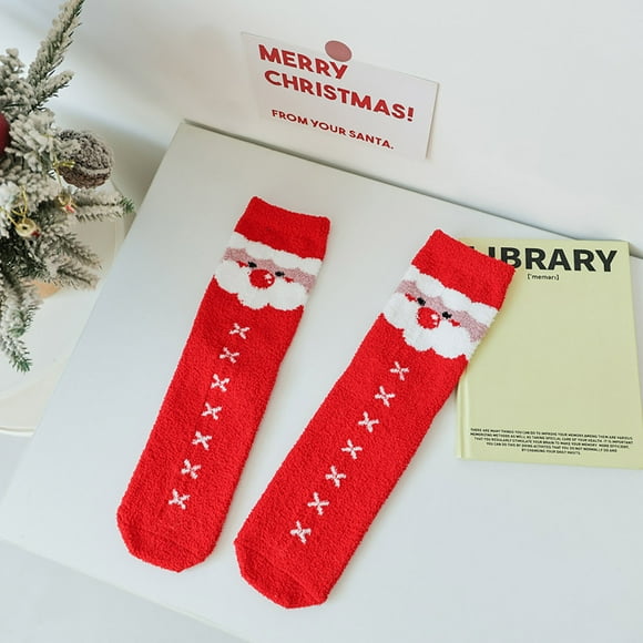 Jsaierl Christmas Socks for Women Men Xmas Festive Patterns Crew Socks Funny Holiday Party Socks Soft Cozy Socks