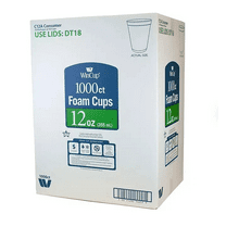WinCup Foam Drink Cups, White, 12 Ounce (1,000 Count) FREE ONEDAYY SHIPPP!!!!
