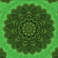 thumbnail image 1 of Ahgly Company Machine Washable Indoor Square Transitional Deep Emerald Green Area Rugs, 8' Square, 1 of 7