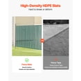 thumbnail image 3 of VEVOR Chain Link Fence Privacy Slats Double-Wall with Wings for 4' High Fence Green, 3 of 9