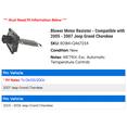 thumbnail image 2 of Blower Motor Resistor - Compatible with 2005 - 2007 Jeep Grand Cherokee 2006, 2 of 2