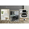 thumbnail image 5 of Impressions Vanity Vera Diamond Tufted Swivel Vanity Chair with Adjustable Height (White), 5 of 6