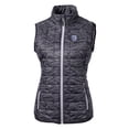 thumbnail image 2 of Women's Cutter & Buck  Black Pac-12 Gear Rainier PrimaLoft Eco Insulated Printed Full-Zip Puffer Vest, 2 of 3