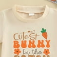 thumbnail image 3 of Shadoumai Baby Girl Easter Outfit 6-9 Months Rabbit Tops Egg Easter Day Casual T-Shirt and Shorts Set 2pc Children's Suit, 3 of 7