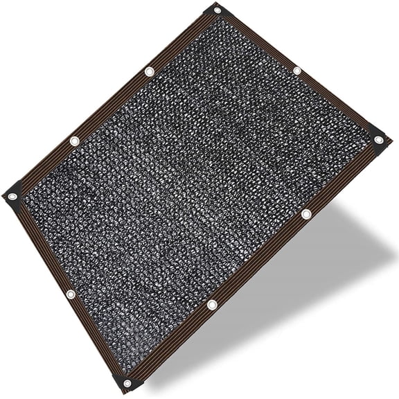 Bexikou 70% Sunblock Shade Cloth UV Resistant Net Black Outdoor Sun Mesh Shade with Grommets Fit for Patio Porch Swimming Pool Protection Plants Flowers