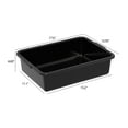thumbnail image 3 of Aninhao 12-Pack 13 L Plastic Commercial Bus Tub Box, Restaurant Dishpan Basin, Black, 3 of 7